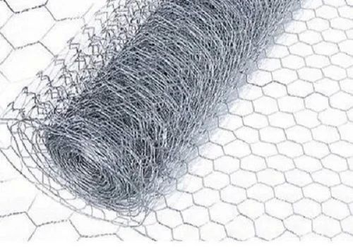 Silver Aluminum Hexagonal Chicken Wire Mesh