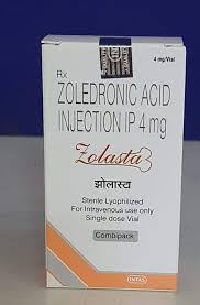 Zolasta 4 Mg Injection, For Osteoporosis, Salt Composition : Zoledronic Acid (4mg)