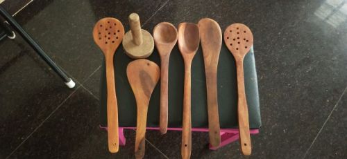 Pathayam Wooden Spoons, Size : Free