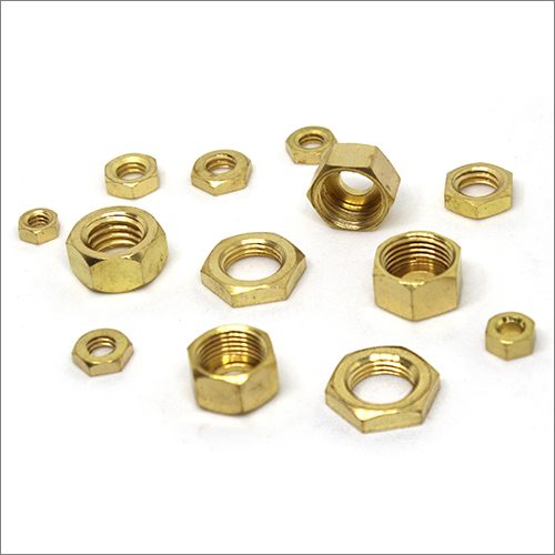 0-20 Gm Polished Brass Nuts, For Automobile Fittings, Electrical Fittings, Furniture Fittings