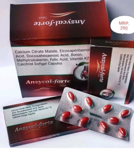 Anzycal Forte Softgel Capsules, Grade Standard : Medicine Grade