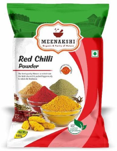 Meenakshi Spices Red Chilli Powder, Packaging Type : Plastic Pouch