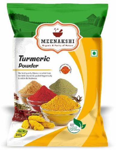 Meenakshi Spices Natural Turmeric Powder, Packaging Type : Plastic Pouch