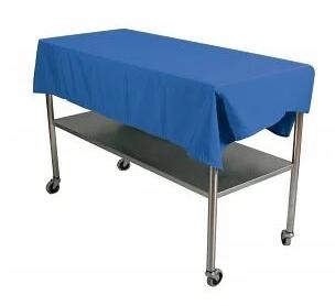 Blue Cotton Disposable O.t. Table Cover, Pattern : Plain