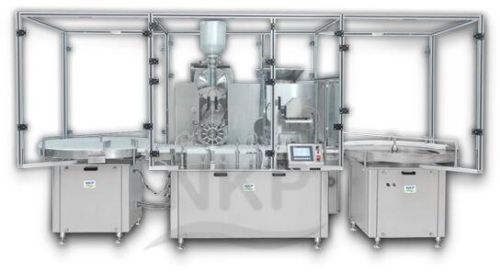 Automatic Injectable Dry Oowder Filling With Rubber Stoppering Machine