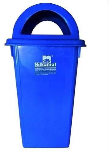 Plastic Garbage Bin, Color : Blue