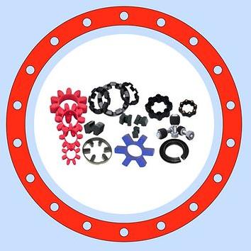 Rubber Coupling Spider, For Industrial Machinery, Automotive, Pumps Compressors, Conveyor Systems, Marine