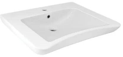 Jaquar Rectangle Marble Wall Hung Wash Basin, For Bathroom, Size/Dimension : 650X565X155 Mm