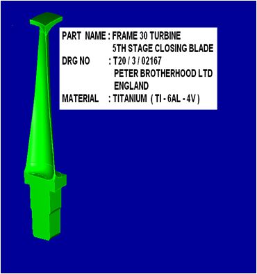 Steel Steel Gas Turbine Blades