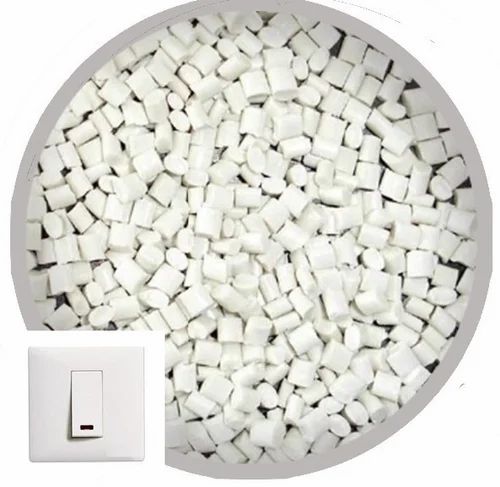 White Polycarbonate Compound Granules For Modular Switches, Packaging Size : 25 KG Bag