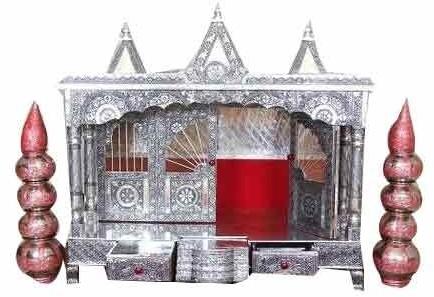 Decorative Aluminum Temple, Color : Silver