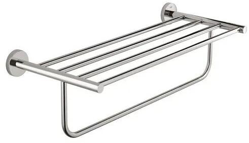 Stainless Steel Towel Rack, Color : Silver