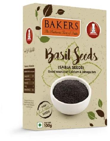 Bakers Basil Seed, For Bakery, Packaging Size : 100g