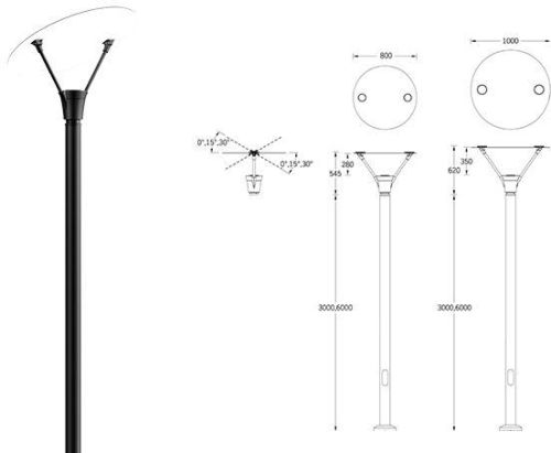 Laluna Post Top Luminaires