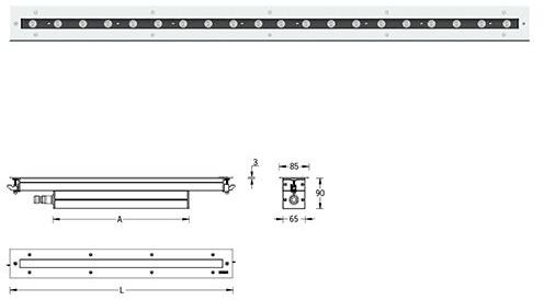 Lightalk RGBW Recessed Wall Luminaires