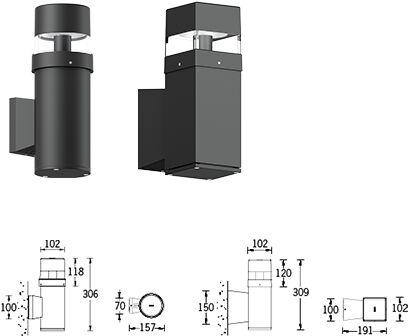 Lightsoft Mini Wall Lanterns