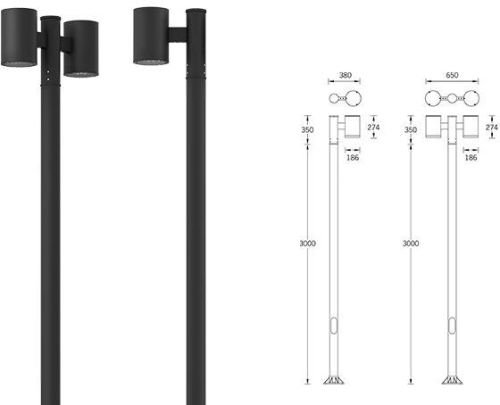 Tango Cylindrical Post Top Luminaires