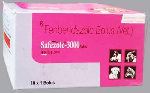 Safezole 3000 Bolus, For Veterinary, Packaging Type : Box