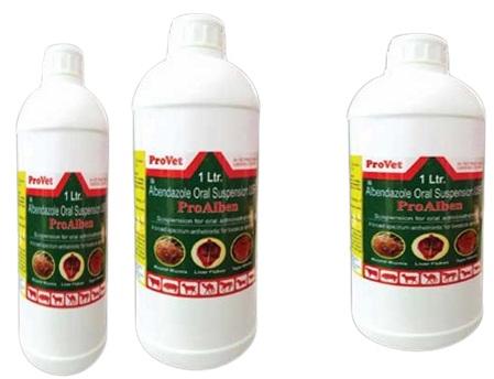 Liquid ProAlben Oral Suspension, For Veterinary, Packaging Type : Bottle