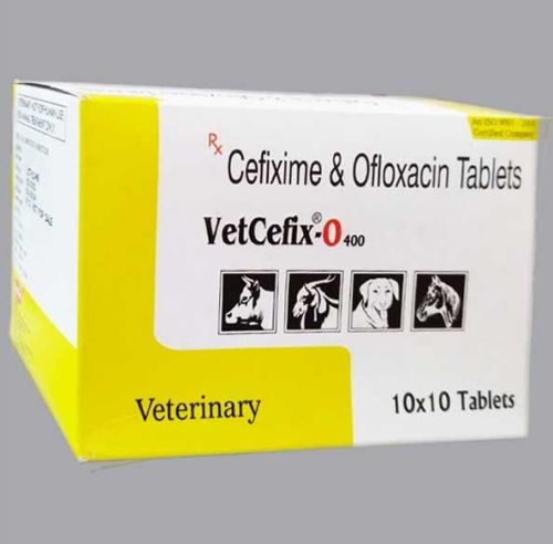 VetCefix-O Tablets, For Veterinary, Composition : Cefixime 200mg Ofloxacin 200mg