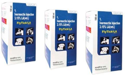 FlyTick-LA Injection, For Veterinary, Packaging Type : Plastic Bottle