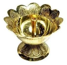 Golden Brass Diya, Style : Designer