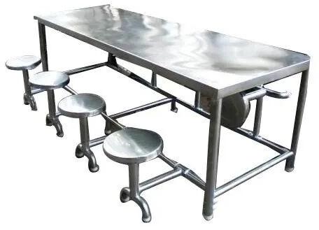 Stainless steel dining table