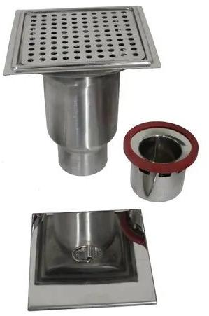 SS Drain Trap, Size : 8' X 8'