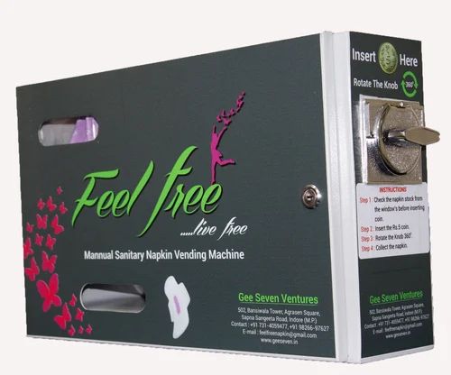 Manual Coin Operated Sanitary Napkins Vending Machine
