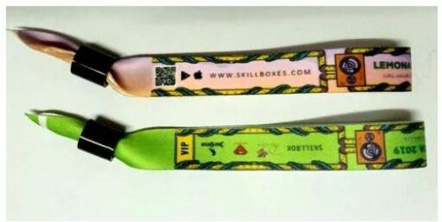 Satin Printed Wrist Band Casual Wear, Party Wear