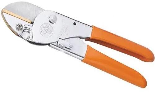 PVC Iron Pruning Secateurs, Color : Orange