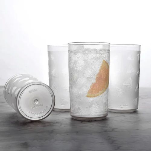 Ambition Plastic Unbreakable Diamond Glass For Drinking Use