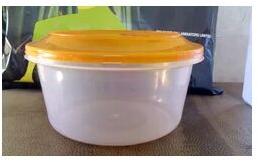 Plastic Plain Round Kitchen Container, Color : Transparent