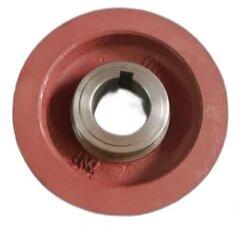 Brown V Belt Pulley Single Groove, Shape : Round