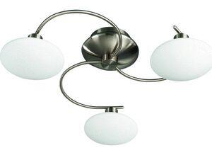 Triple Light Glass Ceiling Light, Packaging Type : Matt Chrome