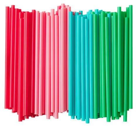 Multicolor Plastic Soda Drinking Straw