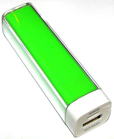 Green 2600mah USB Portable External Battery Power Bank Charger
