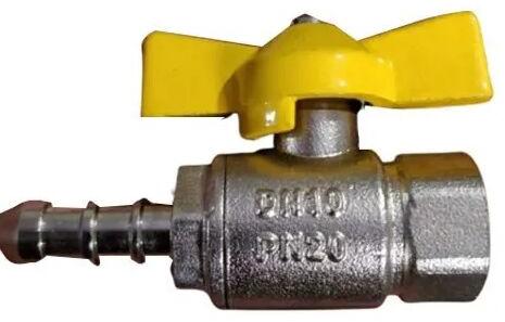 Gas Brass Valve, Valve Size : 12 Mm