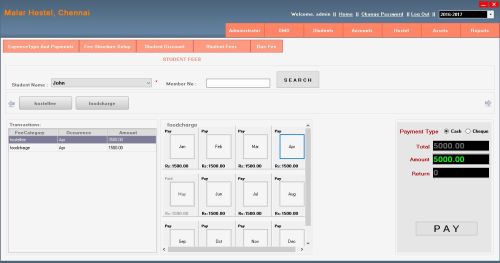 Hostel Management Software