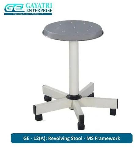 Stainless Steel Revolving Stool, Color : White