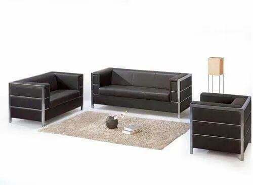 Impression Non Woven Office Sofa Set, Seating Capacity : 5-seaters