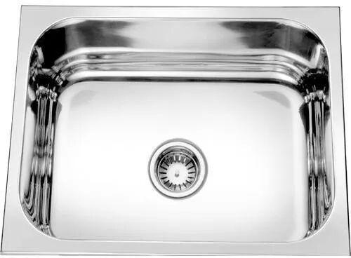 Square Stainless Steel Kitchen Sink, Color : Silver