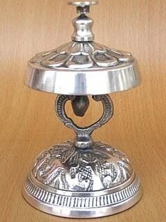 Brass Desk Bell, Color : Silver