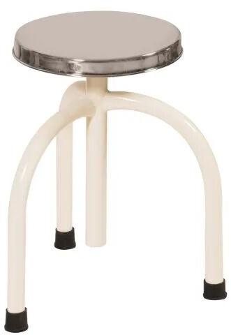 Mild Steel Revolving Stool, Color : Silver White, Black