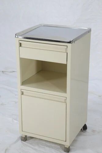 White Stainless Steel Side Locker