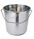 Stainless Steel Bucket, For Domestic, Industrial, Pattern : Plain