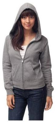 FITTED ZIP HOODED XS, Packaging Type : Gunmetal heather