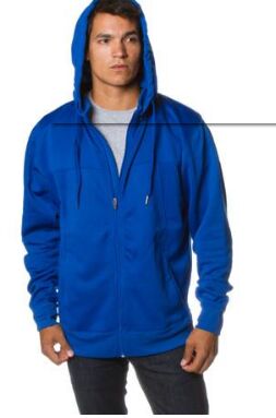 Men's Poly-Tech Zip Hooded Sweatshirt XXL, XL