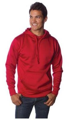 POLY-TECH PULLOVER HOODED SWEATSHIRT XS, Packaging Type : Brick red