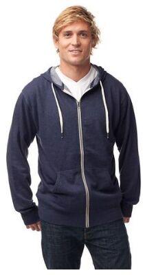 UNISEX HEATHER FRENCH TERRY ZIP HOODED SWEATSHIRT